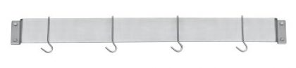 Cuisinart CRBW-33B Chef’s Classic 33-Inch Bar-Style Wall-Mount Pot Rack, Brushed Stainless
