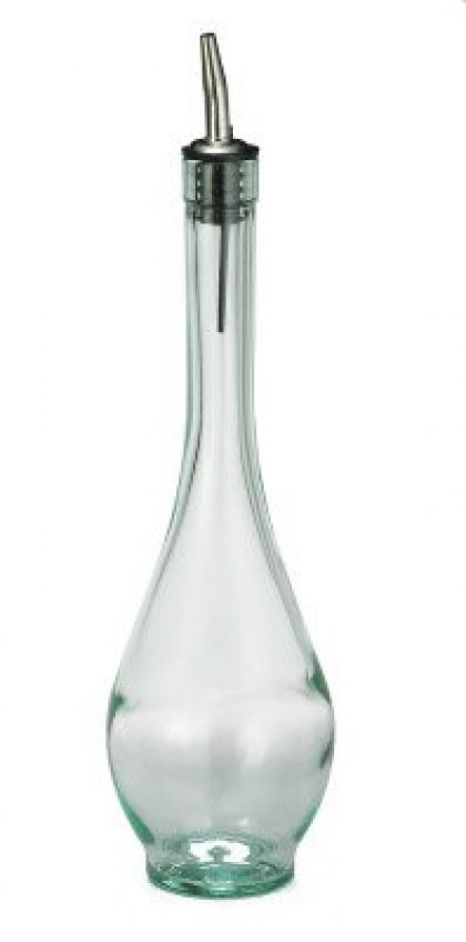 TableCraft H931 Siena 16 Oz. Green Tint Glass Oil Bottle