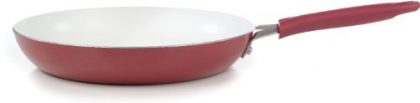 WearEver C94307 Pure Living Nonstick Ceramic Coating Saute Pan Fry Pan Cookware, 12-Inch, Red