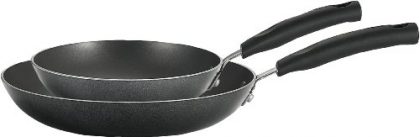 T-fal C119S2 Signature Nonstick Expert Easy Clean Interior Thermo-Spot Heat Indicator Dishwasher Safe PFOA Free Oven Safe Fry Pan / Saute Pan 8-Inch and 10-Inch Cookware Set, 2-Piece, Black