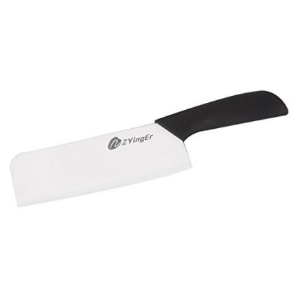 Zyinger® 6.5″ Ceramic Chef Knife , Vegetable Cleaver , Nakiri Knife, Kitchen Knives