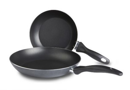 T-fal A857S2 Specialty Nonstick Dishwasher Safe PFOA Free 8-Inch and 10-Inch Fry Pan / Saute Pan Cookware Set, 2-Piece, Black
