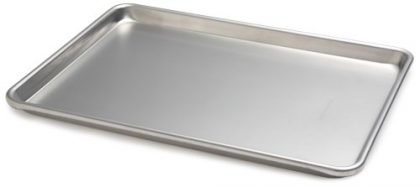 Focus Foodservice Commercial Bakeware 13 by 18 Inch 18 Gauge Aluminum Half Sheet Pan
