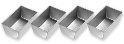 USA Pans 5-1/2 by 3-Inch Mini Loaf Pan, Set of 4