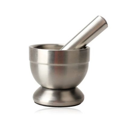 Vktech Mortar and Pestle,Stainless Steel