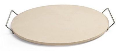 Pizzacraft 15″ Round Ceramic Baking/Pizza Stone with Wire Frame