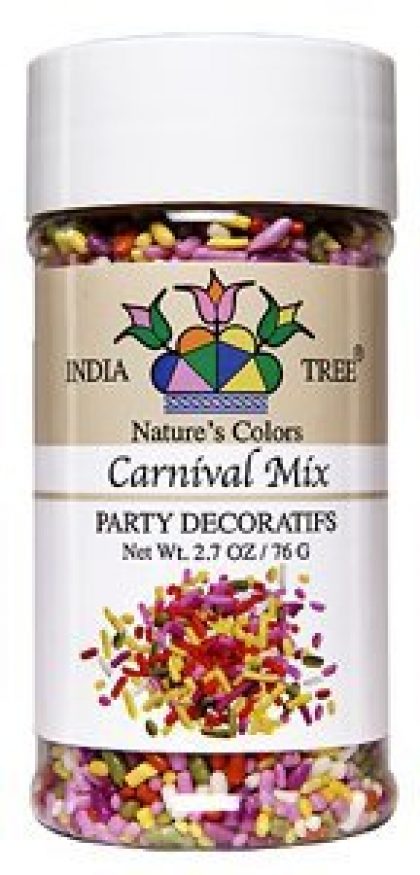 India Tree Jimmies – Carnival Mix – Natural Colour 2.7oz