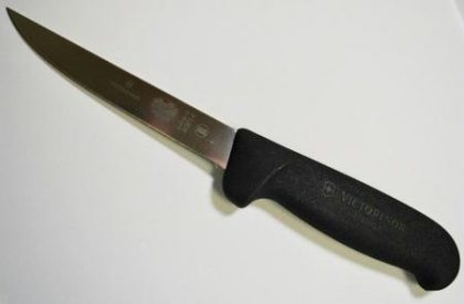 Victorinox Black Fibrox® Pro Stiff Wide 5 Inch Boning Knife