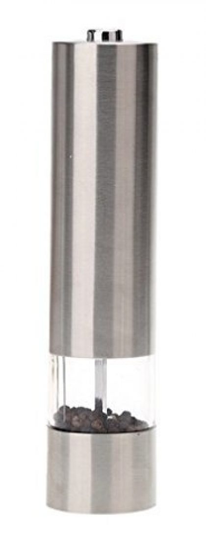 Heavy-duty Portable Electric Stainless Steel Pepper and Salt Mill Spice Grinder