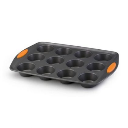 Rachael Ray Oven Lovin’ Non-Stick 12-Cup Muffin and Cupcake Pan, Orange