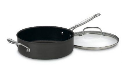 Cuisinart 633-30H Chef’s Classic Nonstick Hard-Anodized 5-1/2-Quart Saute Pan with Helper Handle and Lid