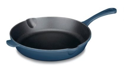 Cuisinart CI22-24BG Chef’s Classic Enameled Cast Iron 10-Inch Round Fry Pan, Provencal Blue