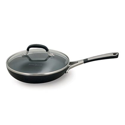 Simply Calphalon Enamel 8 Inch Covered Omelette Pan, Black