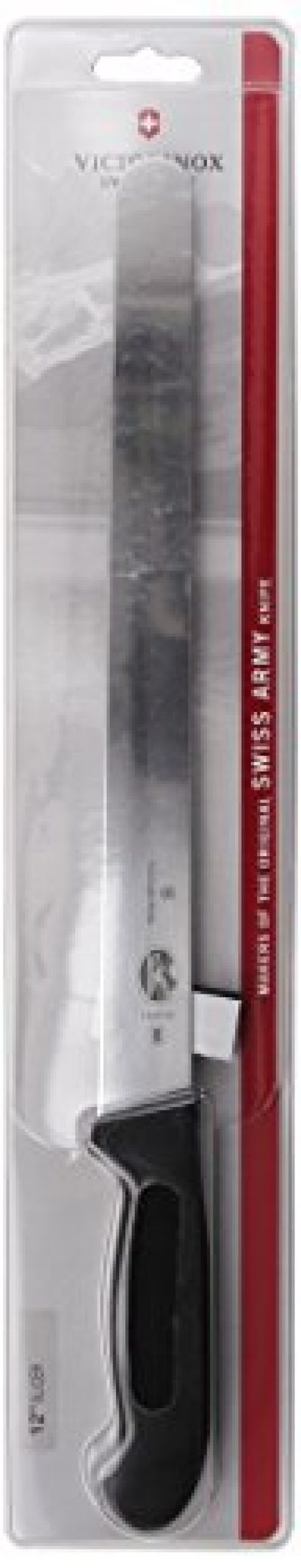 Victorinox Cutlery 12-Inch Slicing Knife, Black Fibrox Handle