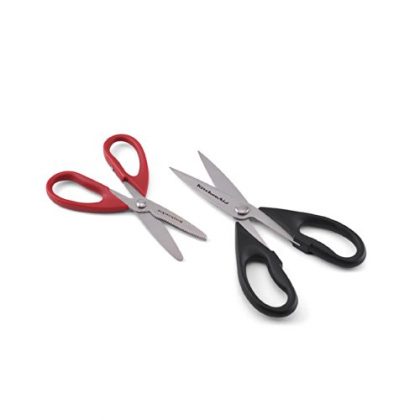 KitchenAid Professional Soft Grip All Purpose Shears (Black and Red, Set of 2)