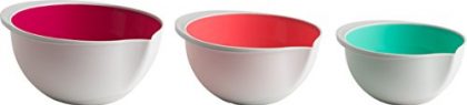Trudeau Set of 3 Mixing Bowls, 2-Tone Color