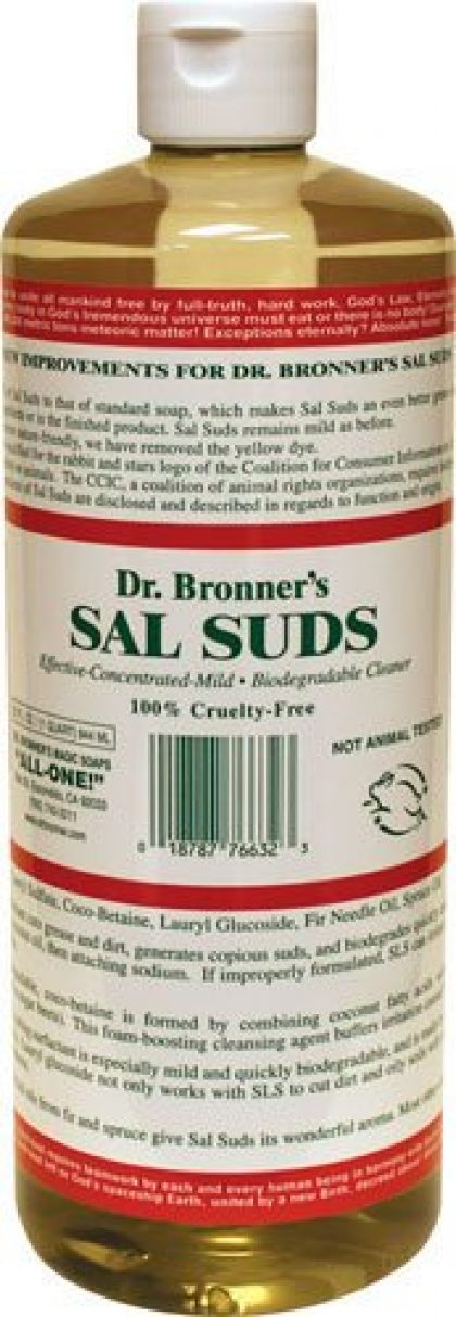 Dr. Bronner’s Fair Trade and Organic Sal Suds Liquid Cleaner – 32 oz