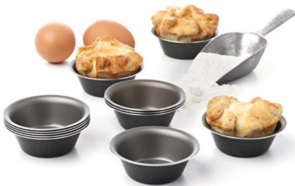 Surprise your friends and Family – 12 UNITS PACK Mini Pie Pans Cheesecake Round Pans Tart Pan Cake Molds Cupcake Muffins Brownies Baking Small Fluted Tartlet Pot pies Tins Baking Nonstick Coating Durable Anodized Aluminium Small Desserts Pastry Gourmet mini muffin egg tart pecan tarts – Just Check Our Reviews!