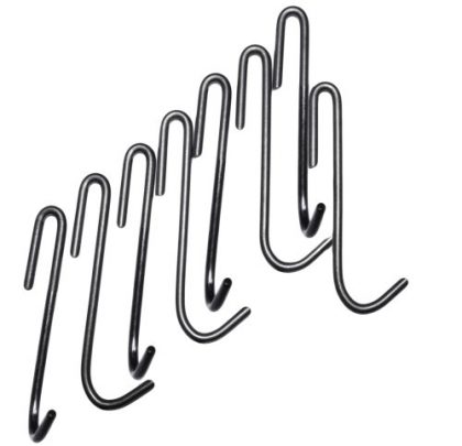 Rack It Up Hook, Set of 8, for Use with Rack It Up Pot Racks, Steel Gray