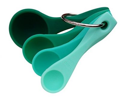 Ombre Measuring Spoons (Set of 4) Made of Flexible, Durable, BPA-Free Silicone