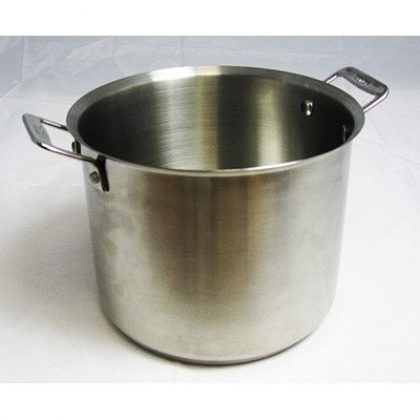 Bon Chef 60003 Stainless Steel Induction Bottom Cucina Stock Pot, 7 quart Capacity, 11-29/32″ Length x 7-1/4″ Height