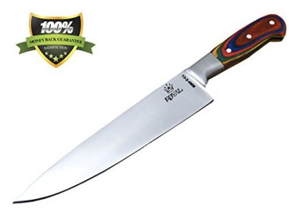 Royal Chef’s Knife 13 inch – Full Tang Blade – Professional Kitchen Knife – Japanese Stainless Steel