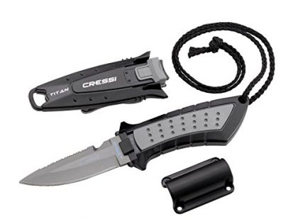 Cressi Lima (2.95″ Blade) Tactical Dive Knife,for Scuba Diving, Snorkeling and Water Sports, Titanium