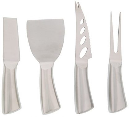 Cheese Knife – Juvale Stainless Steel Cheese Knife Set – Cheese Fork – 4 Piece Set