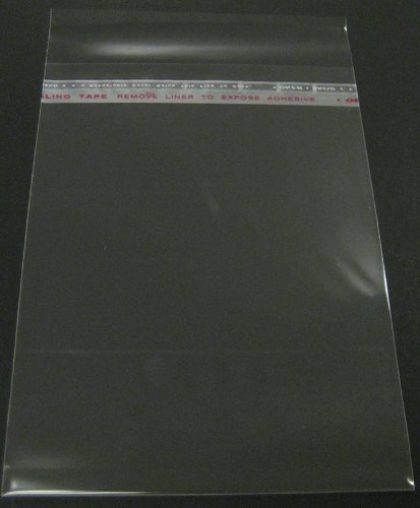 Pack of 100 11 3/8×14 1/8 Crystal Clear Bag for 11×14 mat mattes