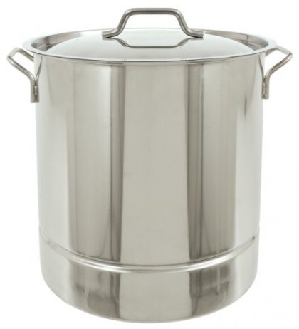 Bayou Classic 1310 Stainless Tri-Ply Stockpot with Vented Lid, 10-Gallon