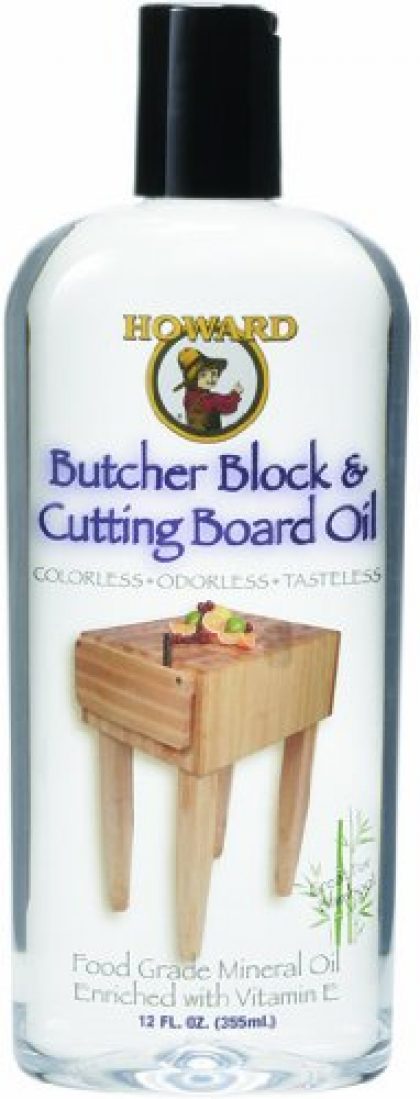Howard Products BBB012 Butcher Block and Cutting Board Oil, 12-Ounce