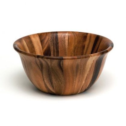 Lipper International Over-Sized Flair Rim Bowl, Acacia
