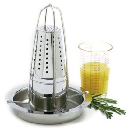 Norpro Stainless Steel Vertical Roaster, With Infuser