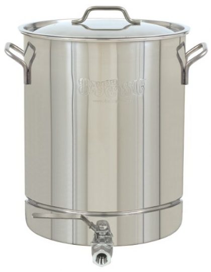 Bayou Classic 1032 Stainless 8-Gallon Stockpot with Spigot and Vented Lid