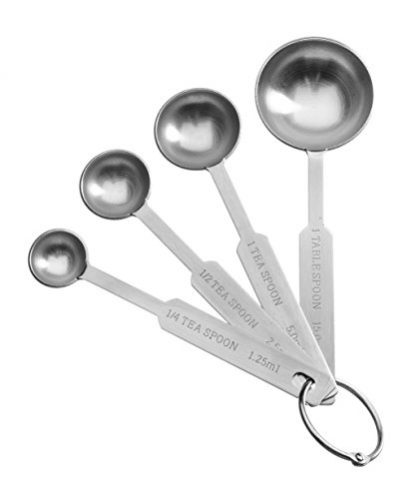 Natizo Stainless Steel Measuring Spoon Set – Accurate Spoons with US & Metric Sizes
