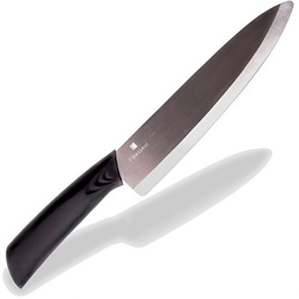 Finesseur Professional Ceramic Chef’s Knife 8 Inch Black Blade Matte Finish