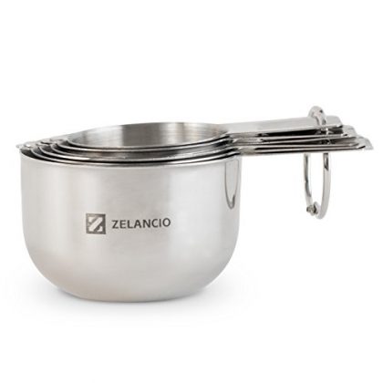 Zelancio Stainless Steel Measuring Cup Set, 6 Piece Stackable Set