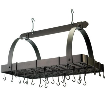 Old Dutch 101BZ Oiled Bronze Pot Rack with 24 Hooks, 30 by 20-1/2 by 15-3/4-Inch