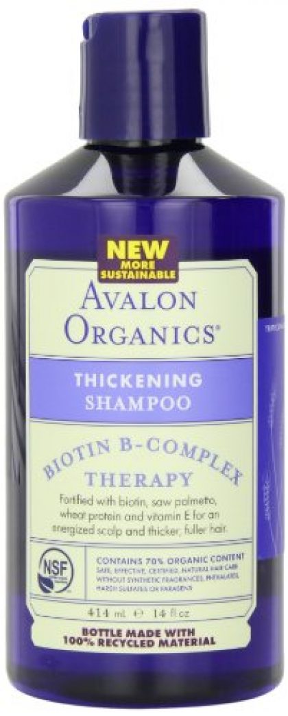 Avalon Organics Thickening Therapy Biotin B-Complex Shampoo, 14 Ounce (Packaging May Vary)