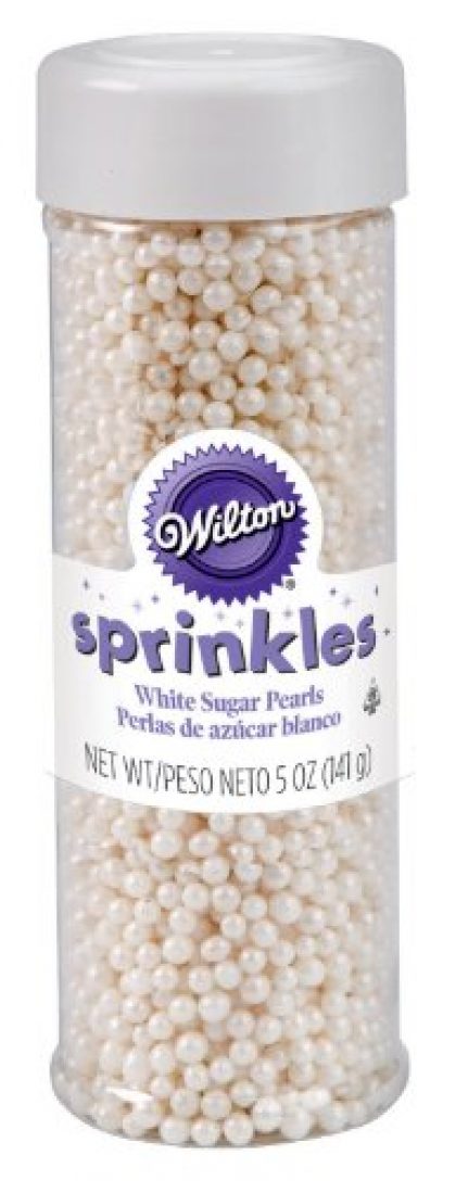 Wilton Sugar Pearls, White, 5 Oz
