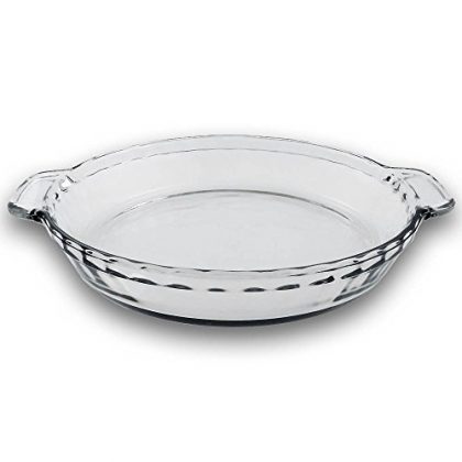 9.5 Inch – Clear Glass Baking Deep Pie Dish Plate