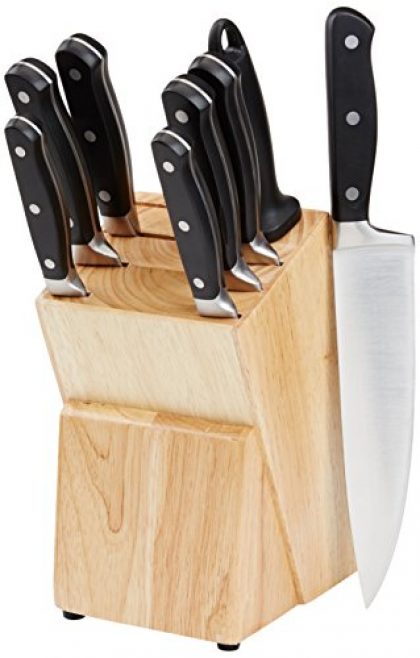AmazonBasics Premium 9-Piece Knife Block Set