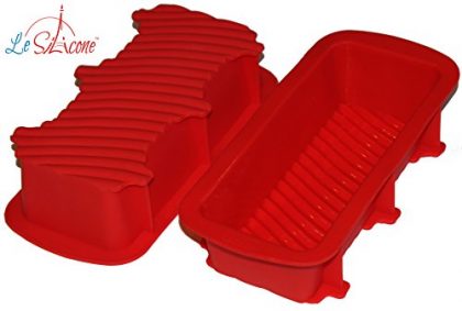 Le Silicone, Set of 2 Nonstick Silicone Bread and Loaf Pan