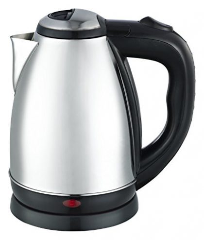 Maxware 1.5 Litter Brushed Stainless Steel Cordless Electric Tea Kettle(upgraded Version)
