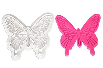 FOUR-C Butterfly Embossing Cutter for Cupcake Decorating Sugar Craft Tools Color White