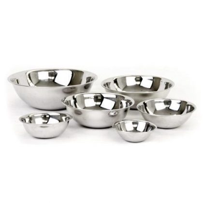 2dayShip Stainless Steel Mixing Bowl Set of 6 – Mirror Finish – 3/4, 1 1/2, 3, 4, 5, and 8 Qt.