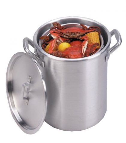 King Kooker KKA22 22-Quart Aluminum Boiling Pot with Basket