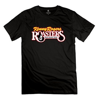 CHADLAVIGNE Men’s Kenny Rogers Country Singer Roasters Logo T-shirt – XL Black