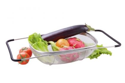 Meglio Expandable Stainless Steel Mesh Strainer, Vegetable Colander