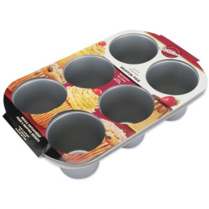 Wilton 6-Cup Kingsize Muffin Pan, 3.25 by 3-Inch
